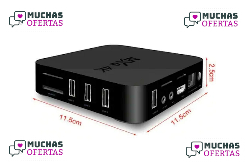 Android Tv Box 4k . 4Gb Ram 64 Gb Memoria Android 10.1 + Teclado inalambrico